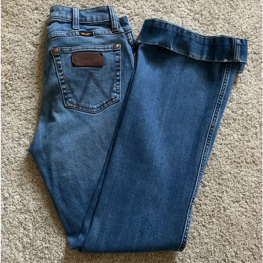 wrangler trouser bootcut jeans